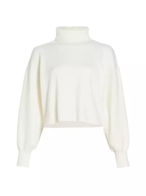 Good American Rib-Knit Cropped Sweater | Saks Fifth Avenue