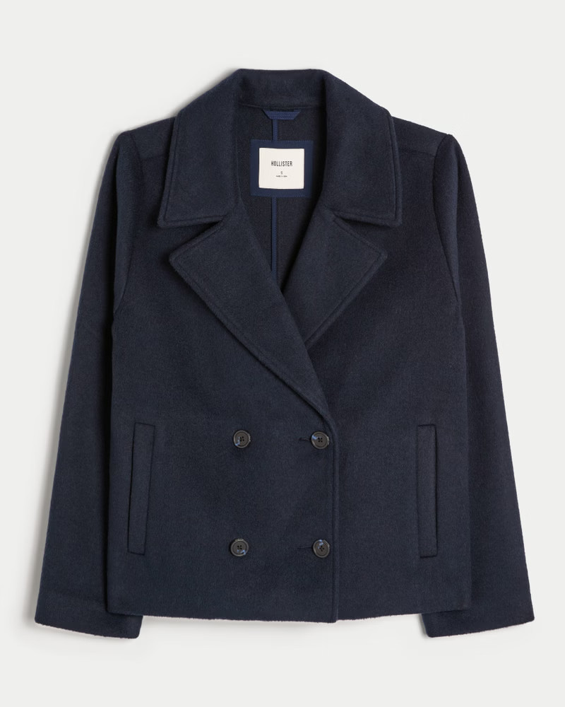 Wool Blend Peacoat | Hollister (US)