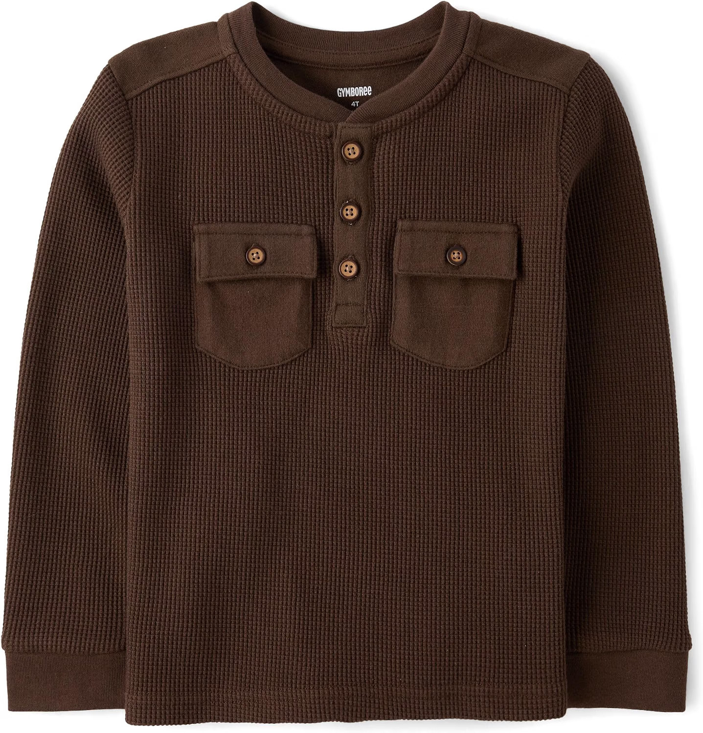 Gymboree Boys' and Toddler Long Sleeve Thermal Henley Shirt | Amazon (US)
