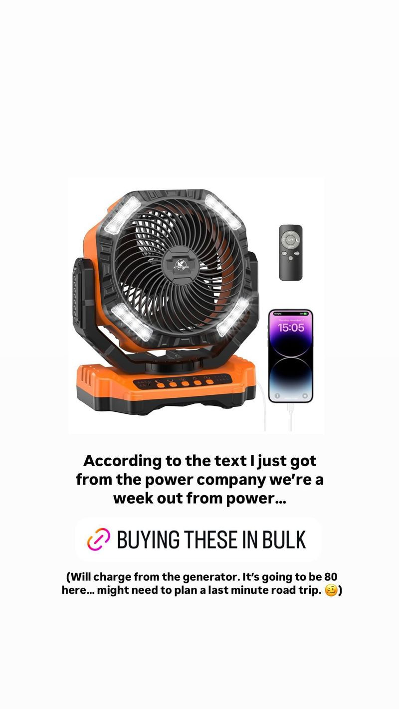 Portable recharging fan

#LTKHome