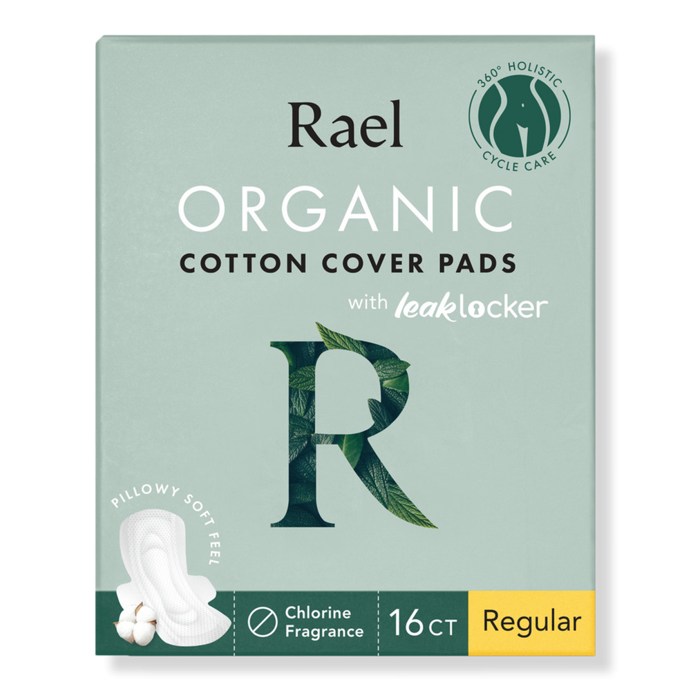 Rael Regular Organic Cotton Cover Pads With Wings | Ulta