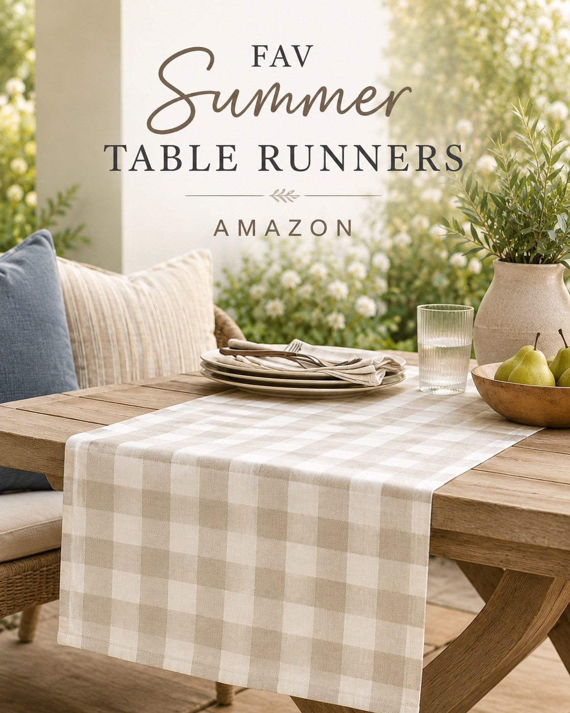 I linked some of my favorite table runners for your indoor or outdoor tables this summer!!

#LTKSeasonal #LTKHome