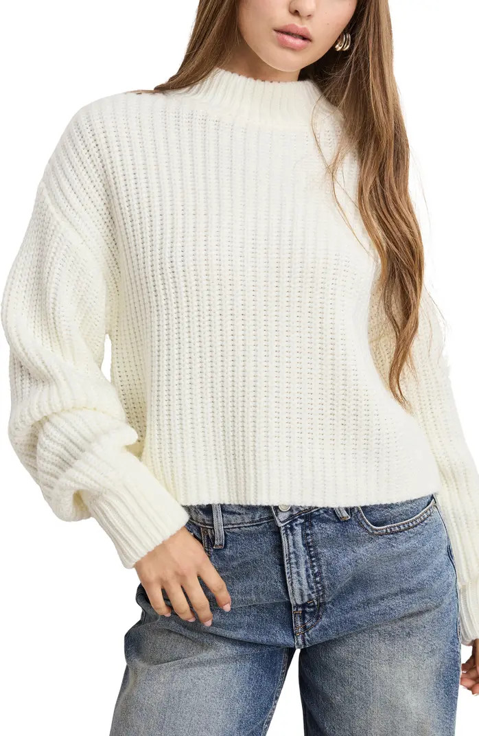 Good American Chunky Mock Neck Sweater | Nordstrom | Nordstrom