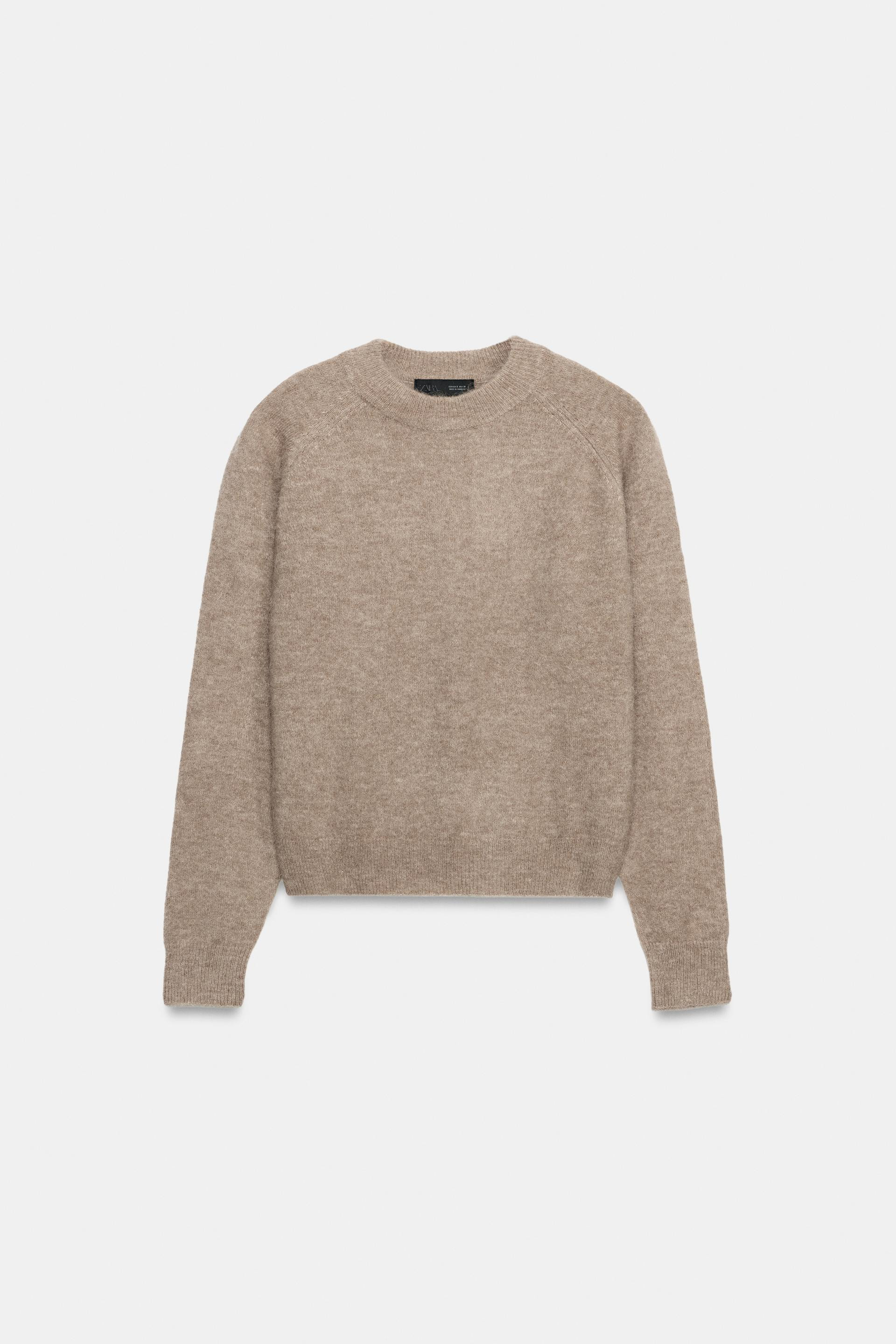 Zara - Wool Blend And Alpaca Jumper - Navy Blue - Xl - Woman | Zara UK