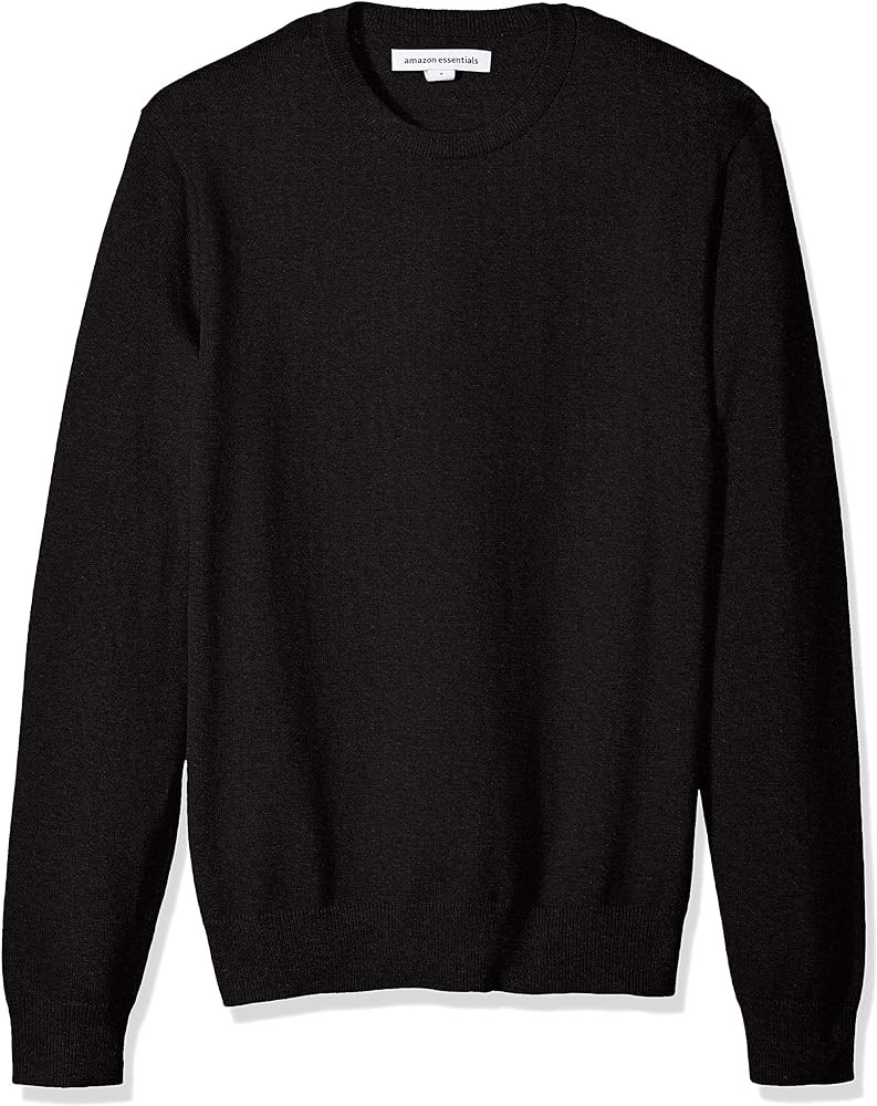 Amazon Essentials Mens Long-Sleeve Crewneck Sweater, 100% Cotton, Big & Tall Options Available | Amazon (US)