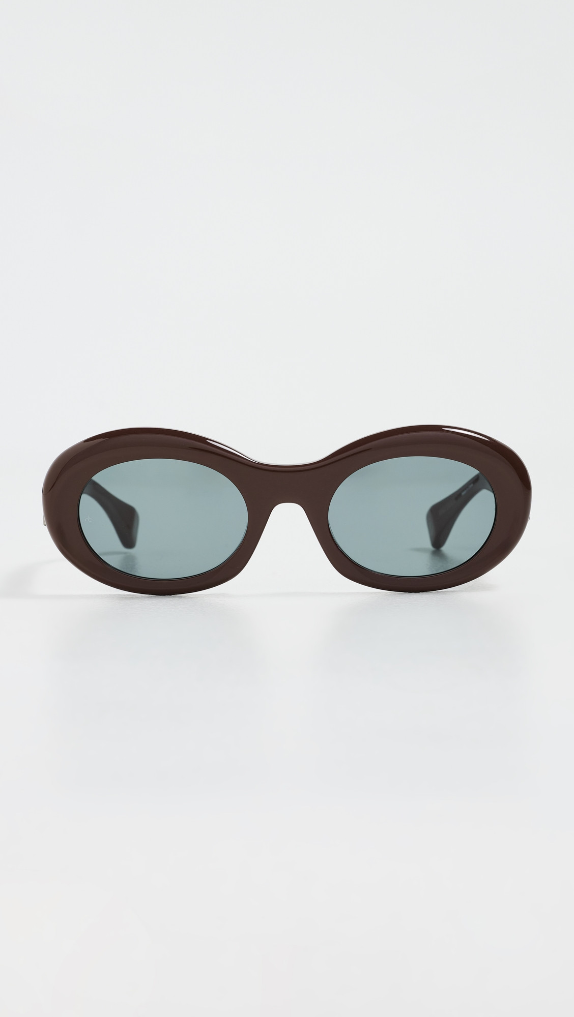 rag & bone Round Acetate Sunglasses Shiny Cappuccino One Size | Shopbop
