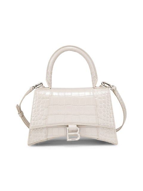 Small Hour Croc-Embossed Leather Top Handle Bag | Saks Fifth Avenue