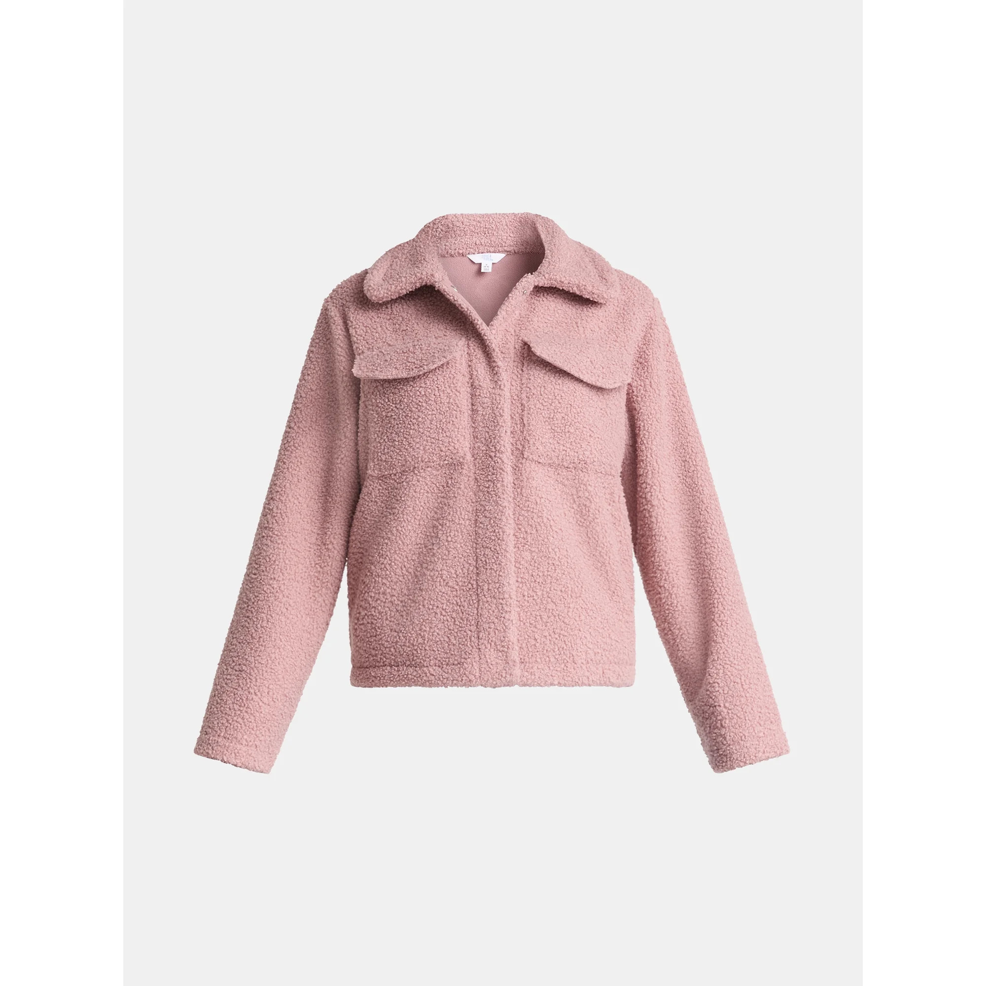 Time and Tru Women's Boucle Trucker Jacket, Midweight, Sizes XS-2X | Walmart (US)