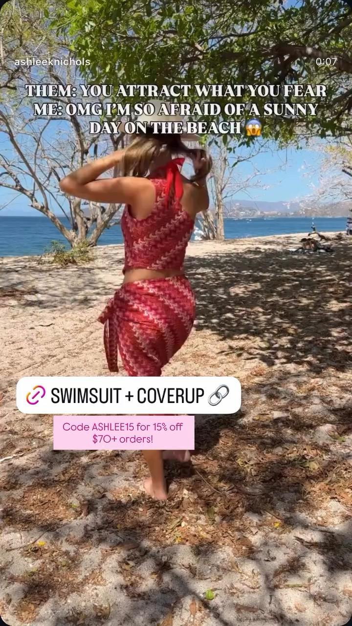 Going on a beach vacation soon?! Loved this swimsuit/coverup from Cupshe! Both in stock!! Code ASHLEE15 for 15% off $70+ orders!

#LTKTravel #LTKOver40 #LTKSwim