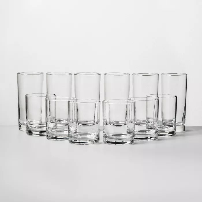 Tall And Short Glass Tumbler Set - Room Essentials™ | Target