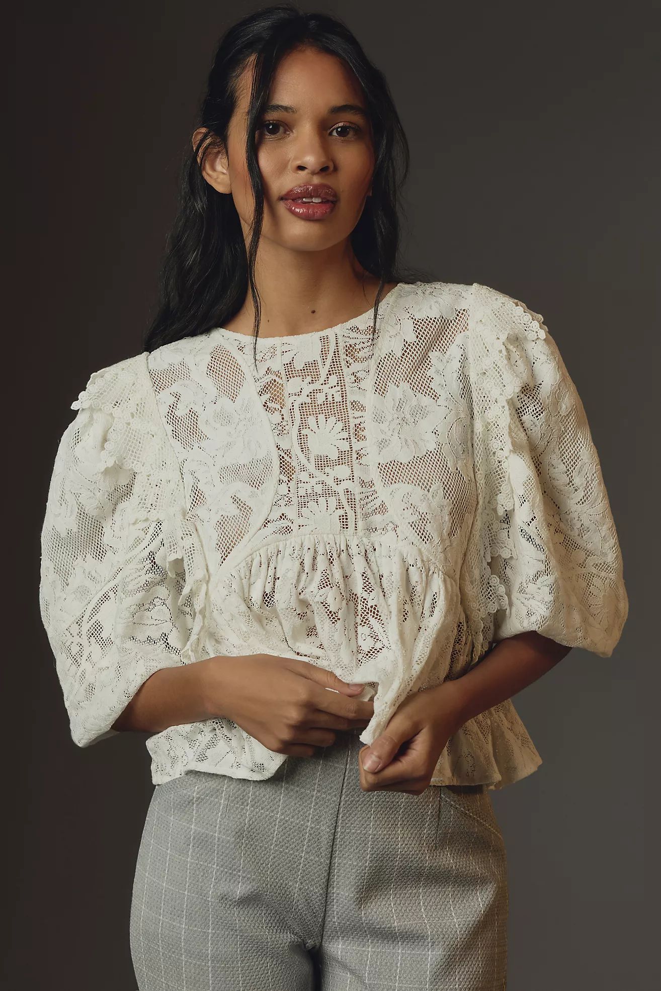 Forever That Girl Babydoll Lace Blouse | Anthropologie (UK)