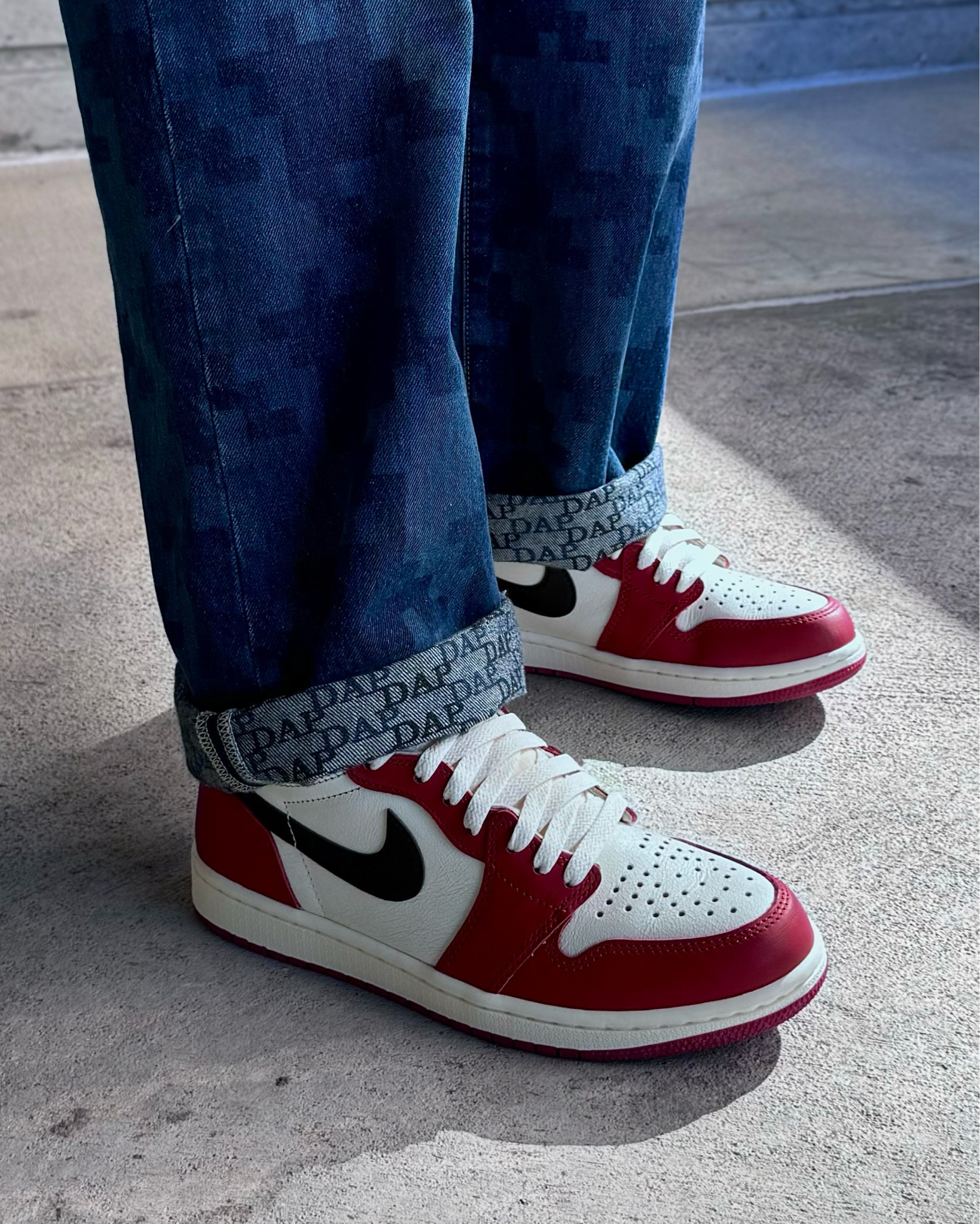 DAP x GAP houndstooth jeans and Air Jordan 1 high Lost and Found  

#LTKShoeCrush #LTKSaleAlert #LTKMens