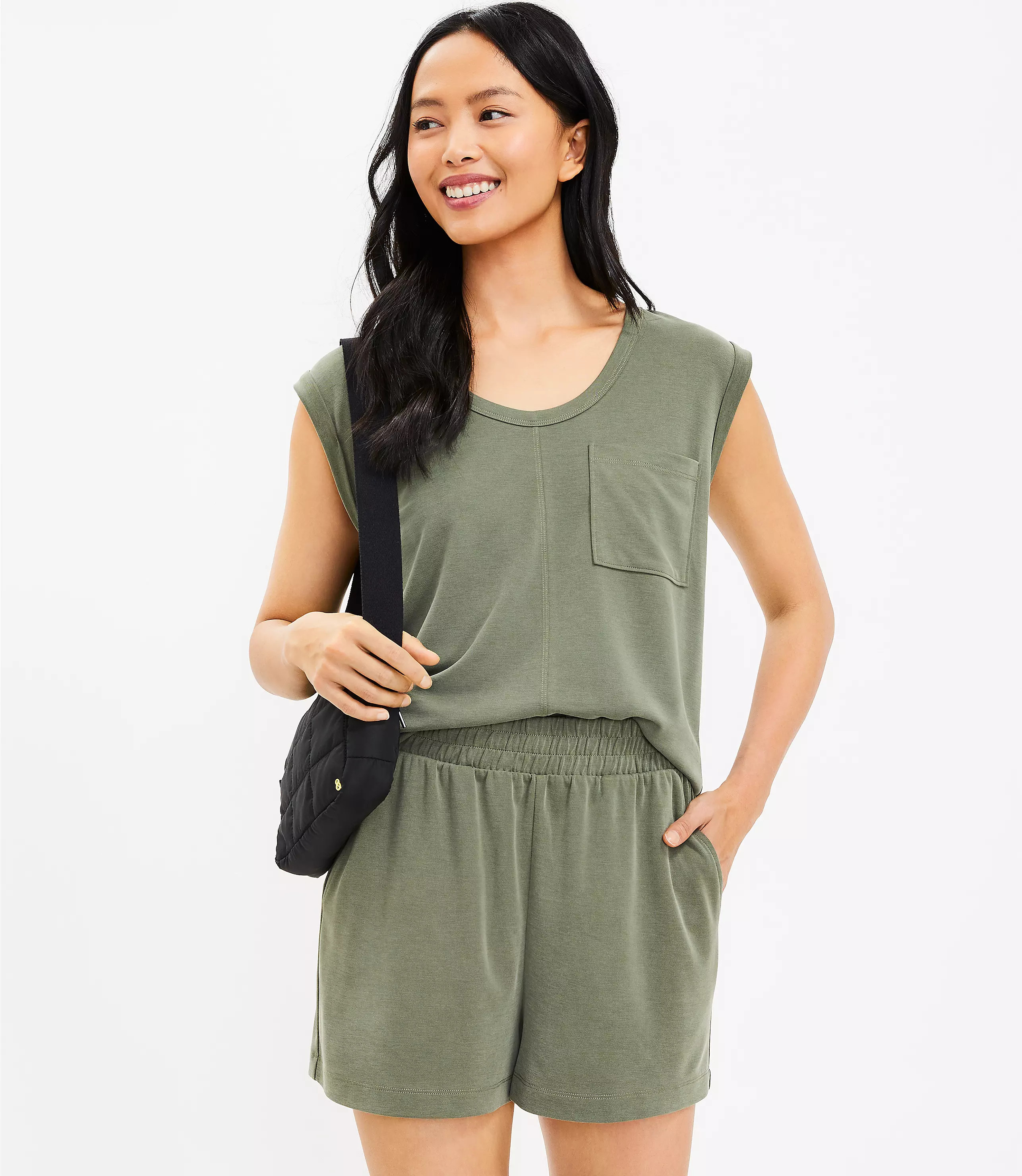 Lou & Grey Sandwashed Shorts | LOFT