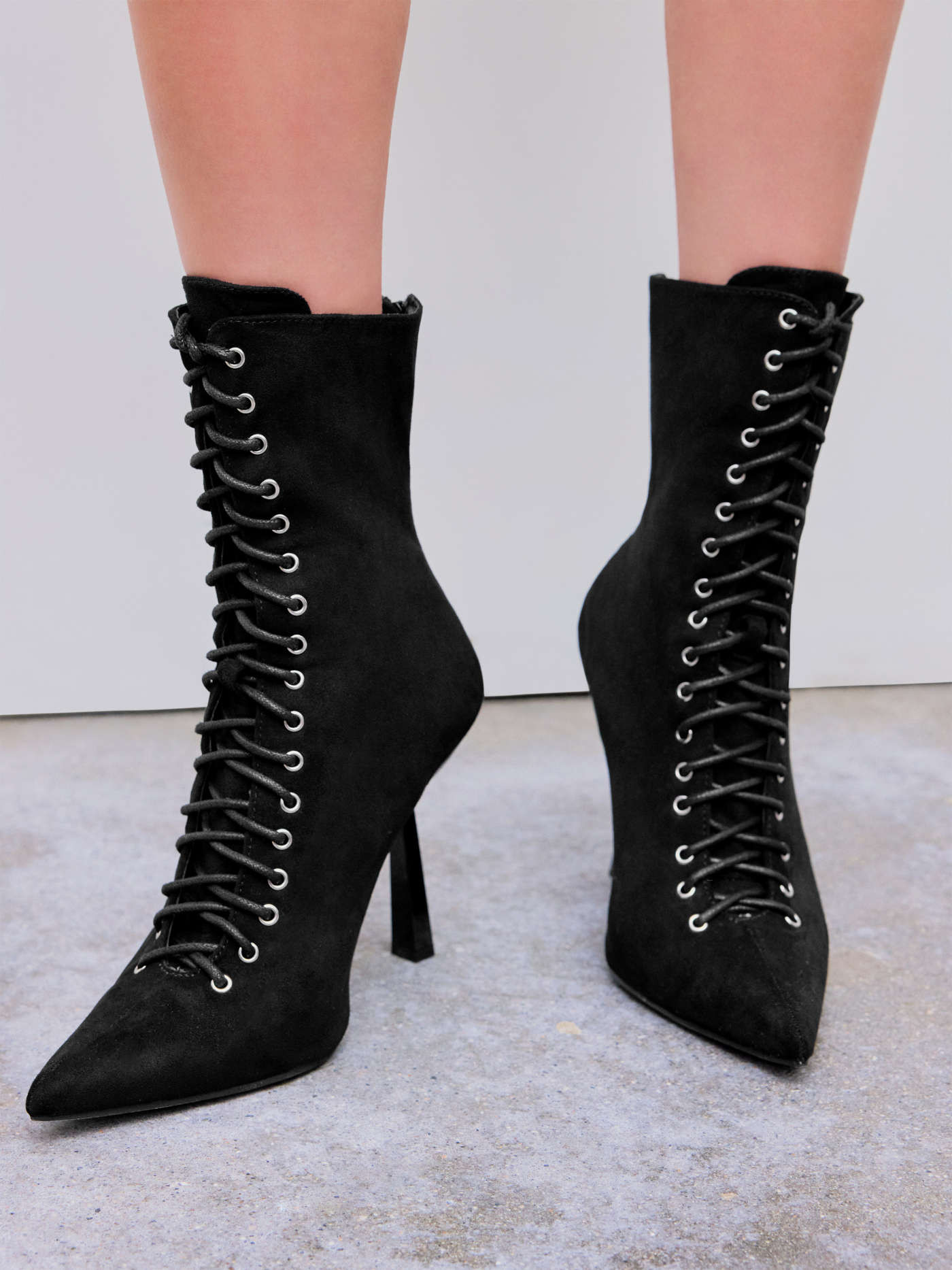 Halloween Lace Up Pointed Toe Ankle Boots For Music Festival/Live House Party/Clubbing | Cider