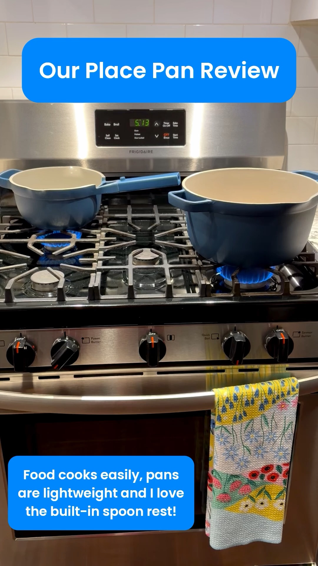 Sharing a review of my kitchen pots and pans! I upgraded in the fall to non-toxic cookware and it has been the best decision. They are functional but also beautiful! May seem silly but that built-in spoon rest is one of my favorite features! They come in a bunch of colors and sets but I bought the 13-piece cookware set in the color blue salt.

#LTKfoodie #LTKmomlife #LTKHome