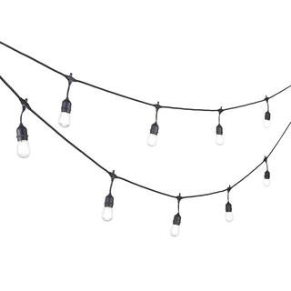 24-Light Indoor/Outdoor 48 ft. String Light with S14 Single Filament LED Bulbs | The Home Depot