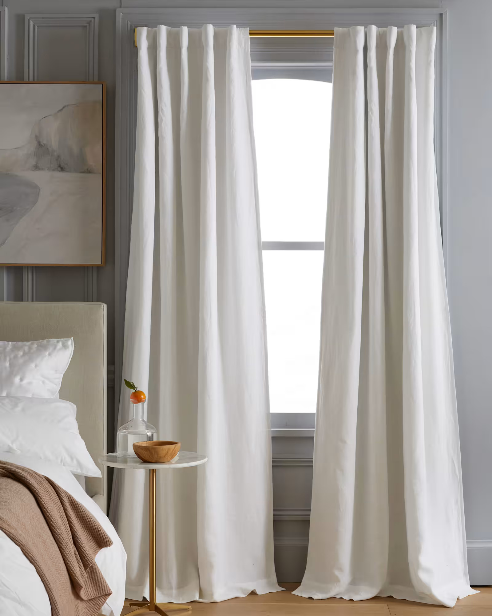 White European Linen Room Darkening Curtain | Quince
