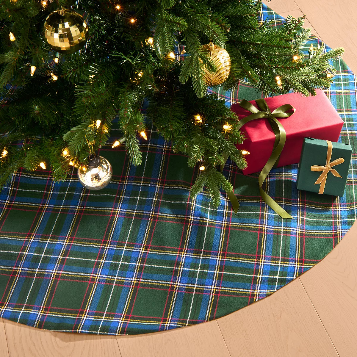 Stowe Tartan Plaid Christmas Tree Skirt, 48" - Elrene Home Fashions | Target