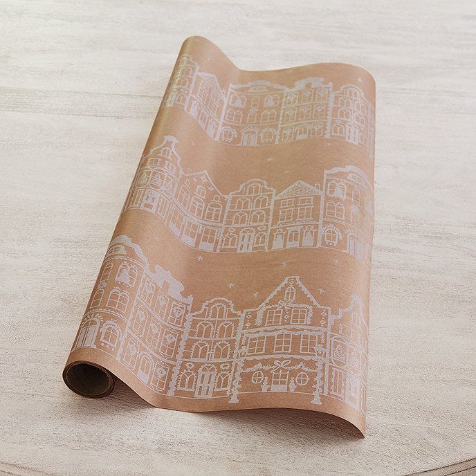 Gingerbread Lane Gift Wrap | Ballard Designs, Inc.