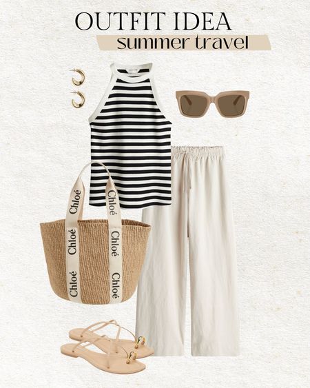 Summer travel outfit 🤍

Summer outfit, travel outfit, beach outfit, resort wear, airplane outfit, linen pants, Chloe tote, mom outfit, casual outfit, weekend outfit, vacation outfit, Chloe beach bag, designer beach bag, striped tank, Nordstrom, H&M, Christine Andrew 

#LTKFindsUnder50 #LTKStyleTip #LTKTravel