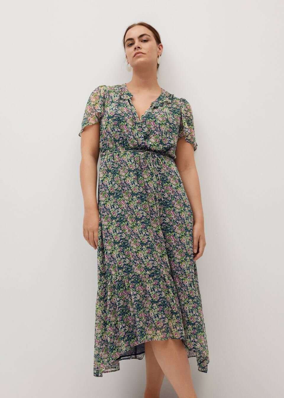 Belt floral dress | MANGO (US)