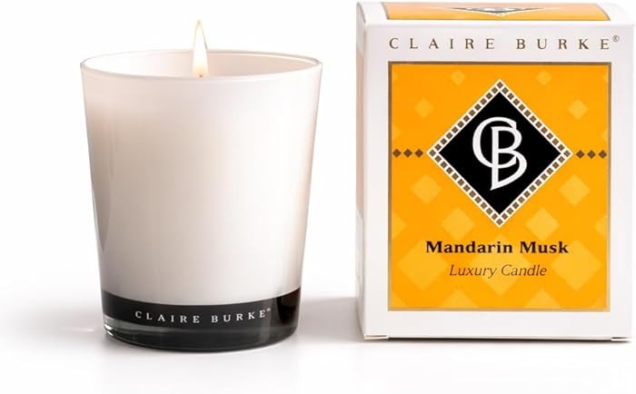 Claire Burke Mandarin Musk Scented Candle 9.5 oz | Amazon (US)