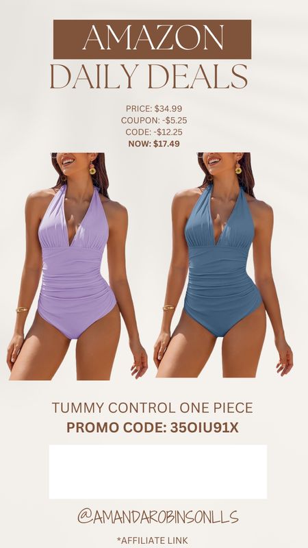 Amazon Daily Deals
Tummy control women’s one piece swim suits

#LTKswim #LTKsalealert