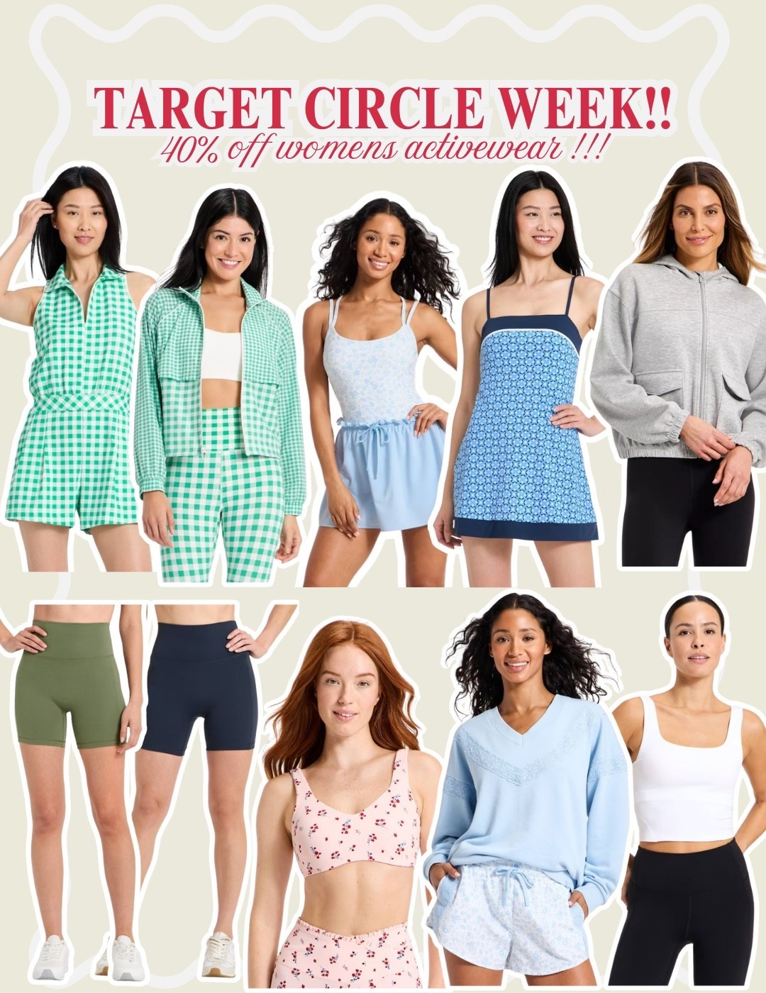 40% off womens activewear at target!!! 🏃‍♀️🏃‍♀️🏃‍♀️

#LTKootd #LTKSaleAlert #LTKActive