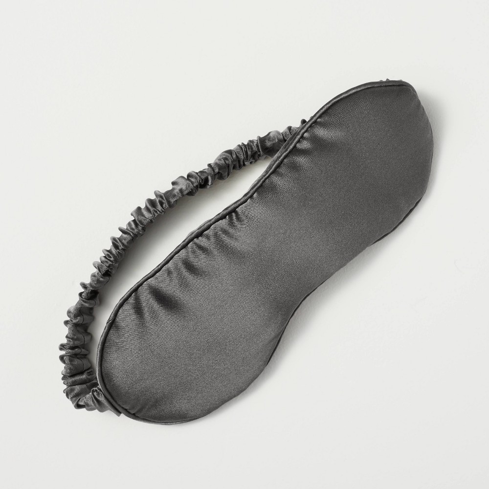Solid Silk Eye Mask Dark Gray - Casaluna | Target