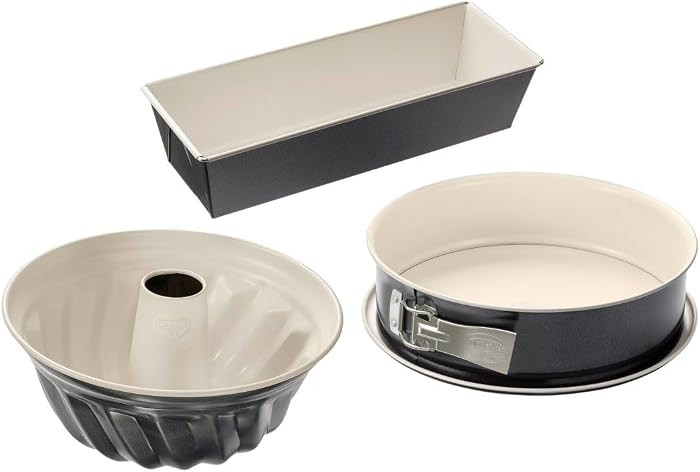 Dr. Oetker Backformen-Set Back-Trend \u2013 3-teilig mit Springform, Gugelhupf & Kastenform, kera... | Amazon (DE)