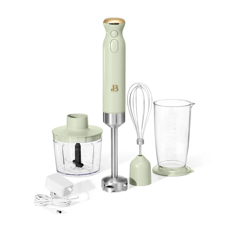 Beautiful Cordless Immersion Blender with Chopper, Whisk & Measuring Cup, Sage Green by Drew Barr... | Walmart (US)