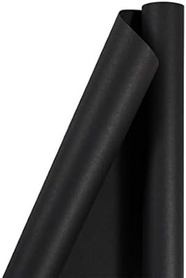 JAM PAPER Gift Wrap - Matte Wrapping Paper - 25 Sq Ft - Matte Black - Roll Sold Individually | Amazon (US)