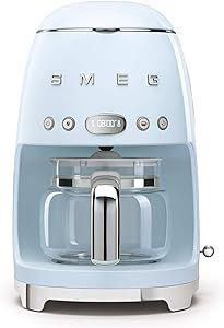 Smeg 50's Retro Style Aesthetic Drip Filter Coffee Machine, 10 cups, Pastel Blue | Amazon (US)