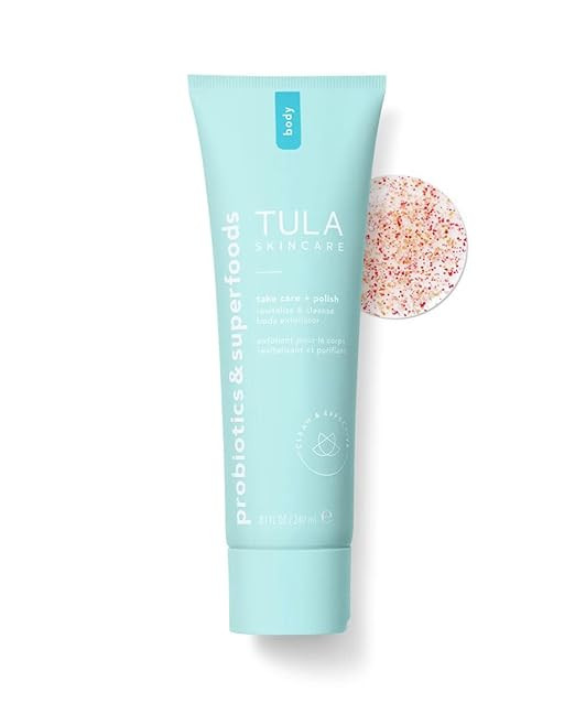 TULA Skin Care Take Care + Polish - Revitalize & Cleanse Body Exfoliator, 2-in-1, Buffs Away Dull... | Amazon (US)