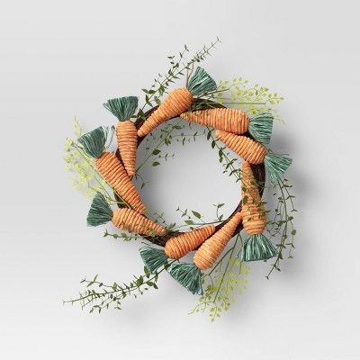 19" Artificial Carrot Wreath - Opalhouse™ | Target