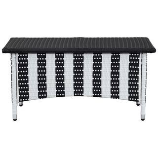 Safavieh Outdoor Living Figueroa Black/ White Patio Set (4-piece) | Bed Bath & Beyond