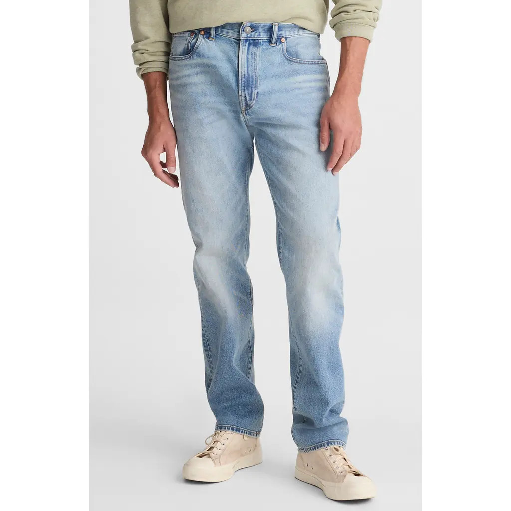 Madewell The 1991 Straight Leg Jeans in Carlson Wash at Nordstrom, Size 31 X 32 | Nordstrom