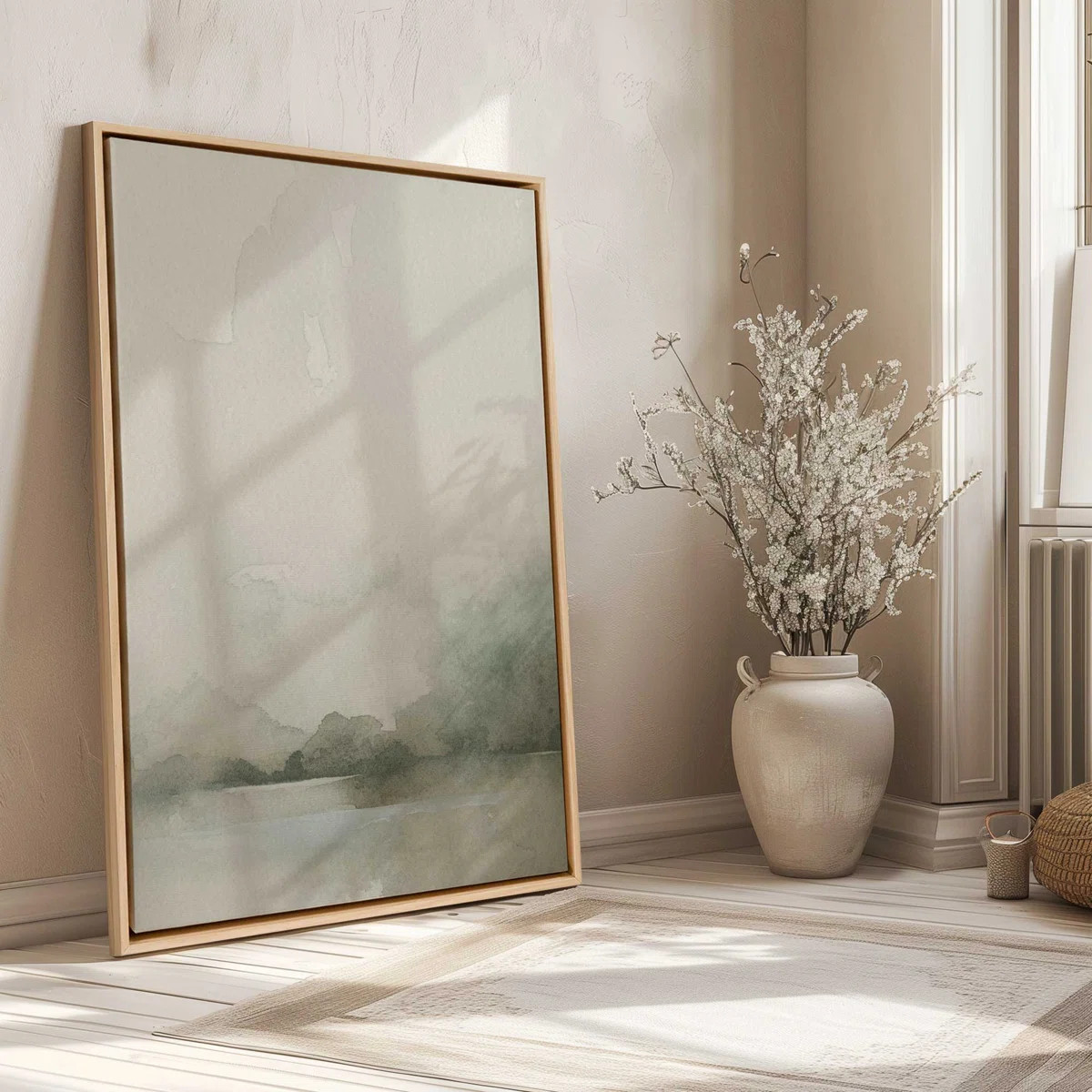 Muted Green Tranquility II Canvas Print | Wayfair North America