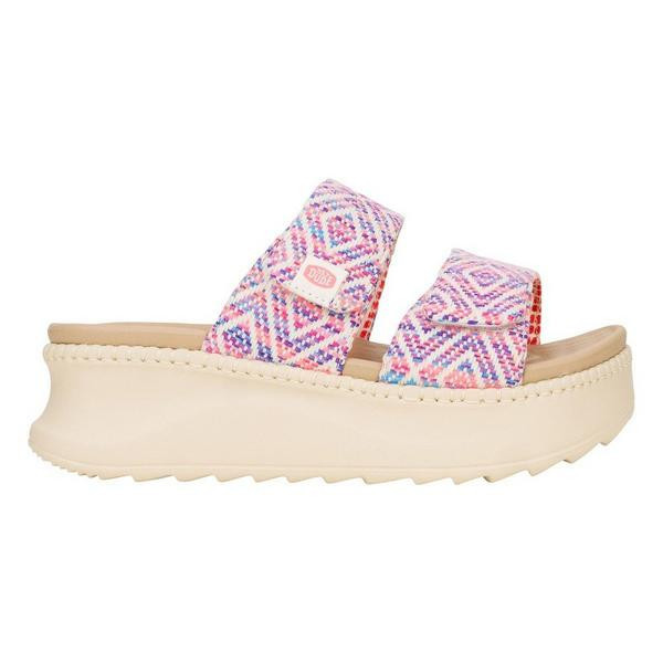 Women's HEYDUDE Delray Surf Baja Sandals 8 Blue/Pink Multi | Scheels Sports