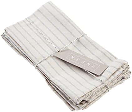 Amazon.com: MEEMA Cloth Napkins Set of 4 Sustainable Napkins Made with Upcycled Denim and Cotton-... | Amazon (US)