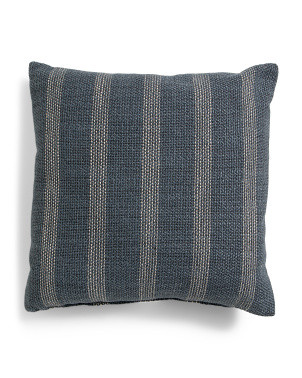 Made In Usa 22x22 Coastal Striped Oversized Feather Fill Pillow | Home | Marshalls | Marshalls