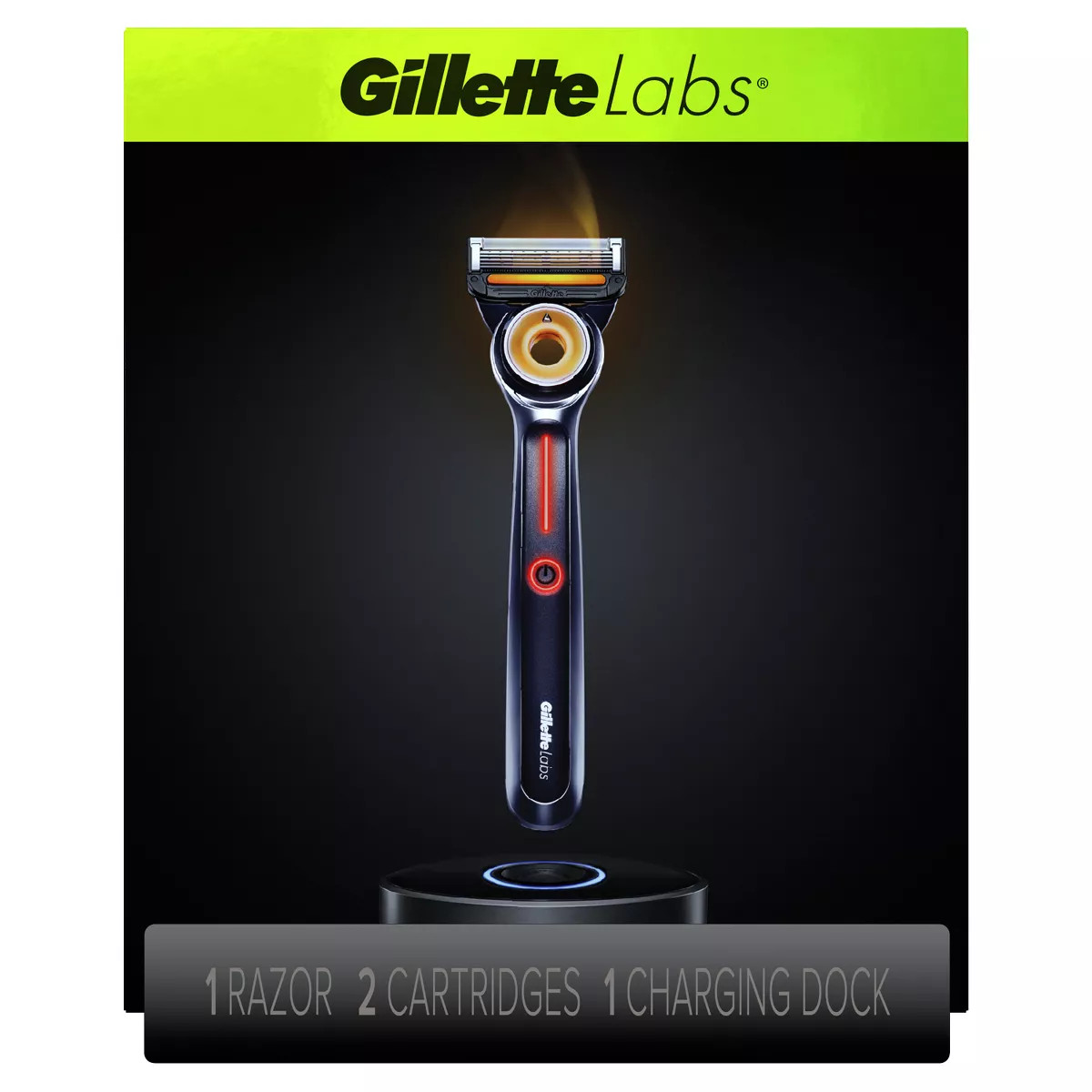 Gillette Labs Heated Razor with 2 Razor Blade Refills & Charging Dock Starter Kit - 4ct | Target