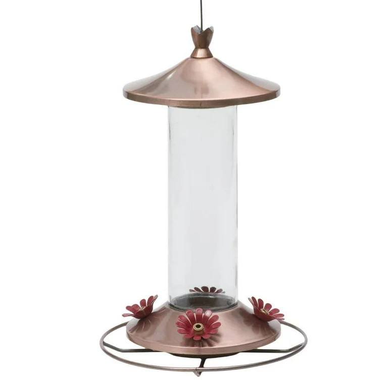 Perky-Pet Elegant Copper Glass Hummingbird Feeder - 12 oz | Walmart (US)