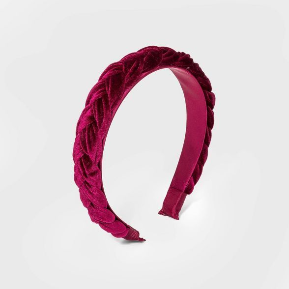 Girls' Velvet Braided Headband - art class™ | Target