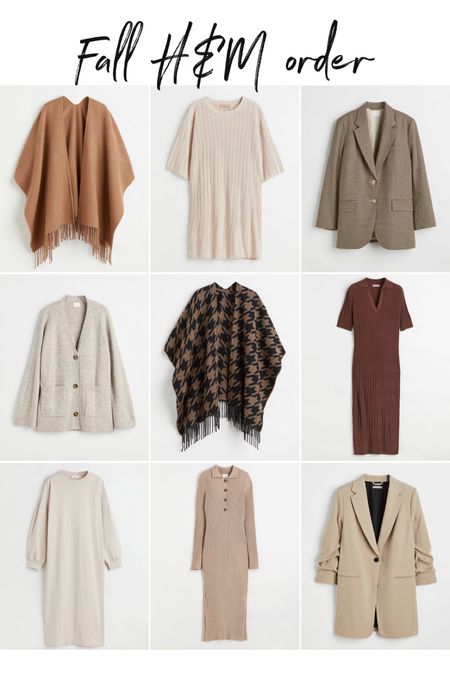 Fall H&M haul
Fall dresses
Fall blazer 
Fall ponchos 

#LTKunder50 #LTKSeasonal #LTKunder100