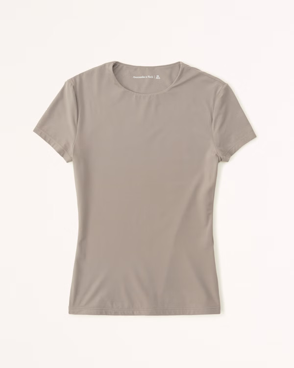Soft Matte Seamless Tuckable Baby Tee | Abercrombie & Fitch (US)