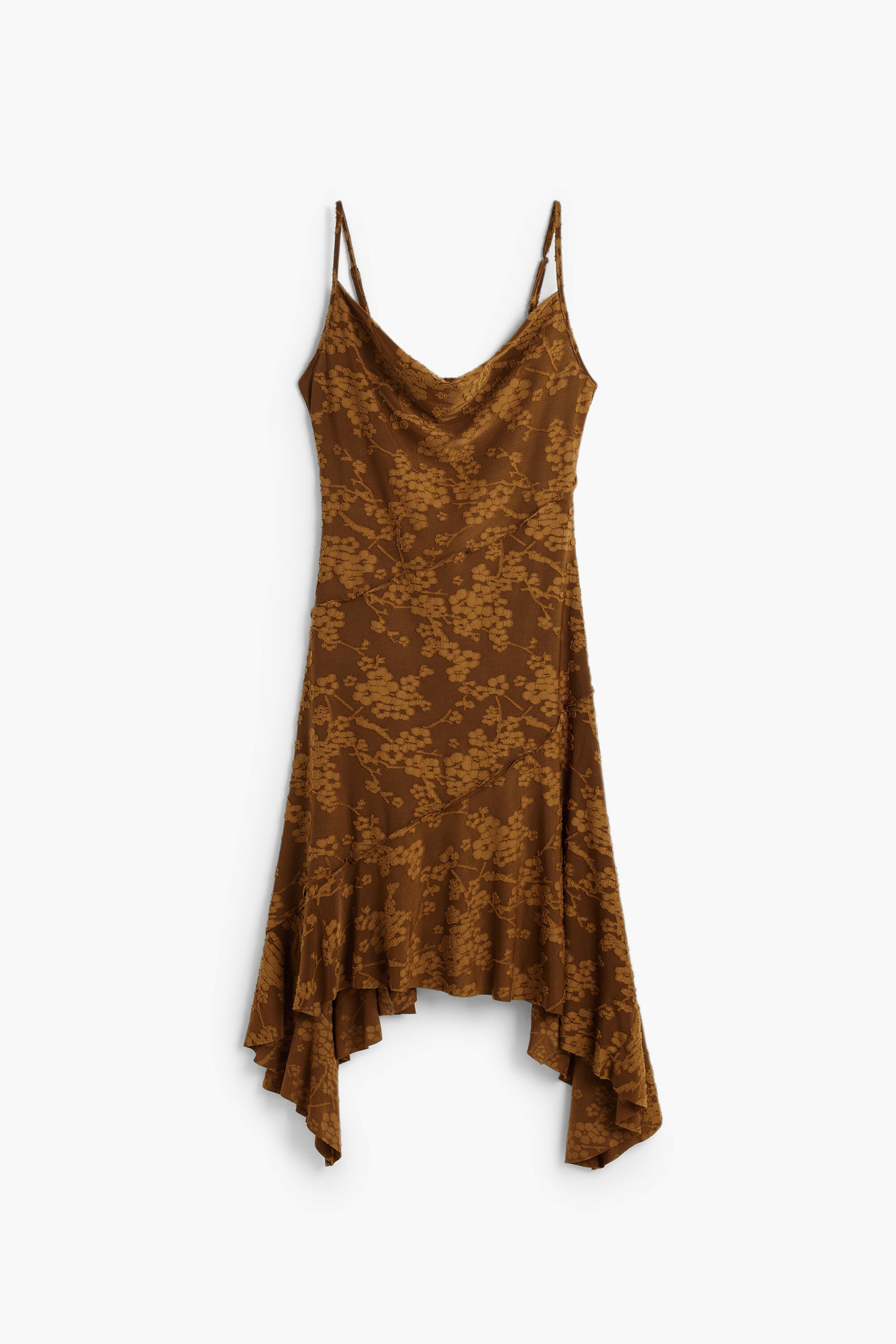 Asymmetrical strappy dress brown Women's I Desigual.com | Desigual (UK/IT)