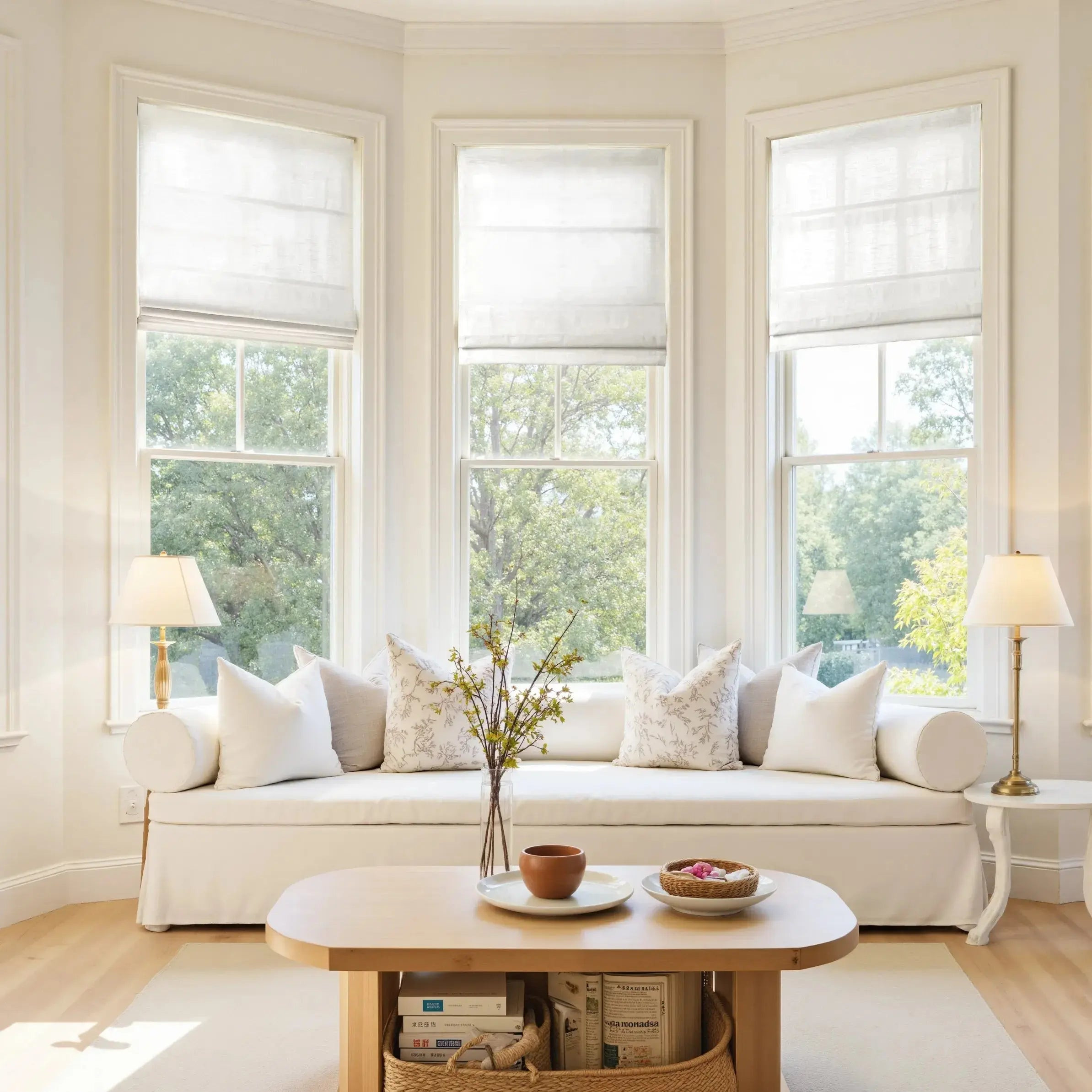 Jawara Linen Cotton Roman Shade Cordless | TWOPAGES