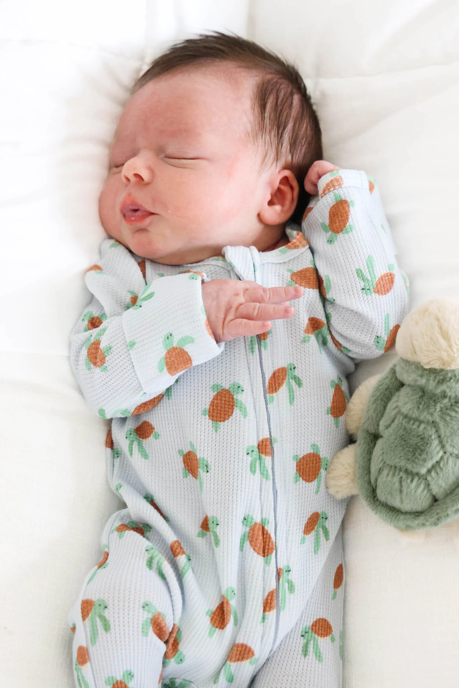 Bamboo Waffle Zipper Footie | Coastal Cruisers | Caden Lane