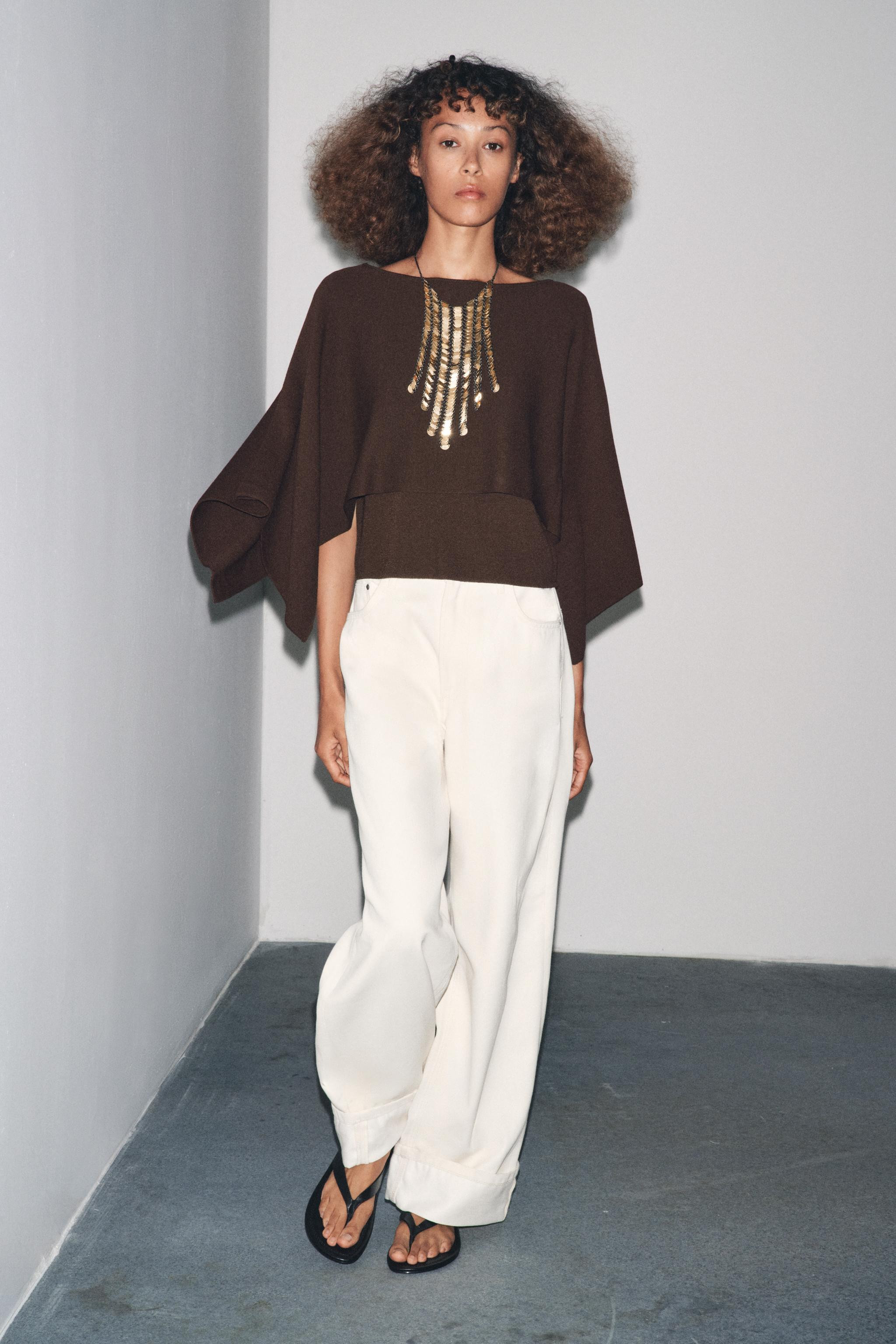 KNIT CAPE TOP | Zara US